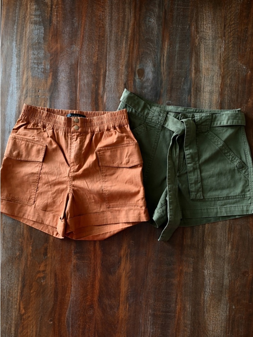 Ⓜ️Sanctuary Women's Shorts - Rust and Olive Green-VGUC